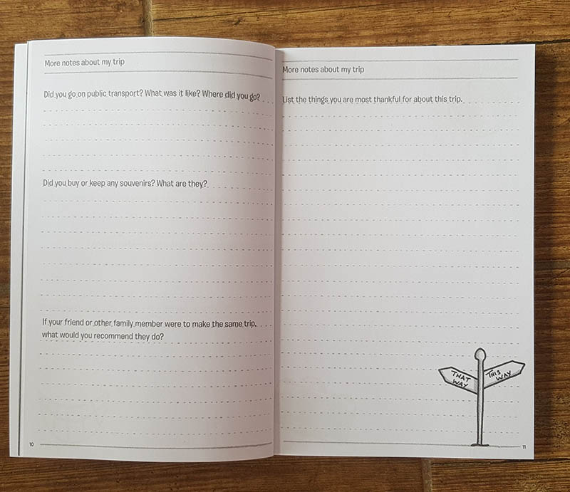 Let's Go Travel Journal Logbook: Travel Diary Journal with writing prompts  for Adults and Teens to encourage you to write in a thoughtful and creative
