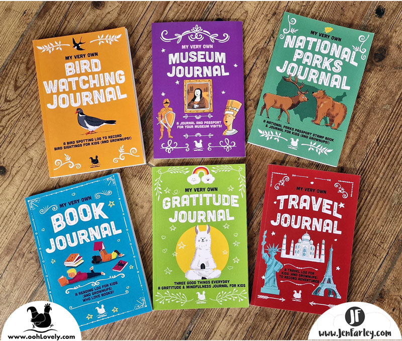 Ooh Lovely Journals For Kids - Bird Watching Journal, Museum Journal, National Parks Journal, Book Journal, Gratitude Journal, Travel Journal